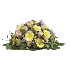Rouwbiedermeier met pastel kleuren