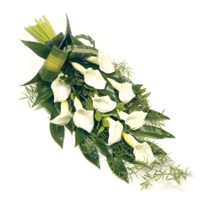 Rouwboeket met Calla-lelies