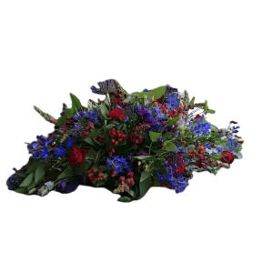 Arrangement Ovaal groot paars blauw rood