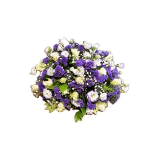 Arrangement rond Robert paars wit lila