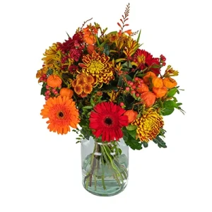 Boeket Jeff oranje rood bruin