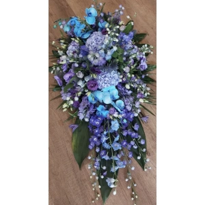Rouwarrangement uitbundig Blue !!!